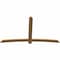 Ekena Millwork Bellingham Timber Gable Bracket, Western Red Cedar, 96"W x 56"H x 1 1/2"D x 5 1/2"F, 14/12 Pitch GBW096X56X0206BEL00SWR - alternate 4